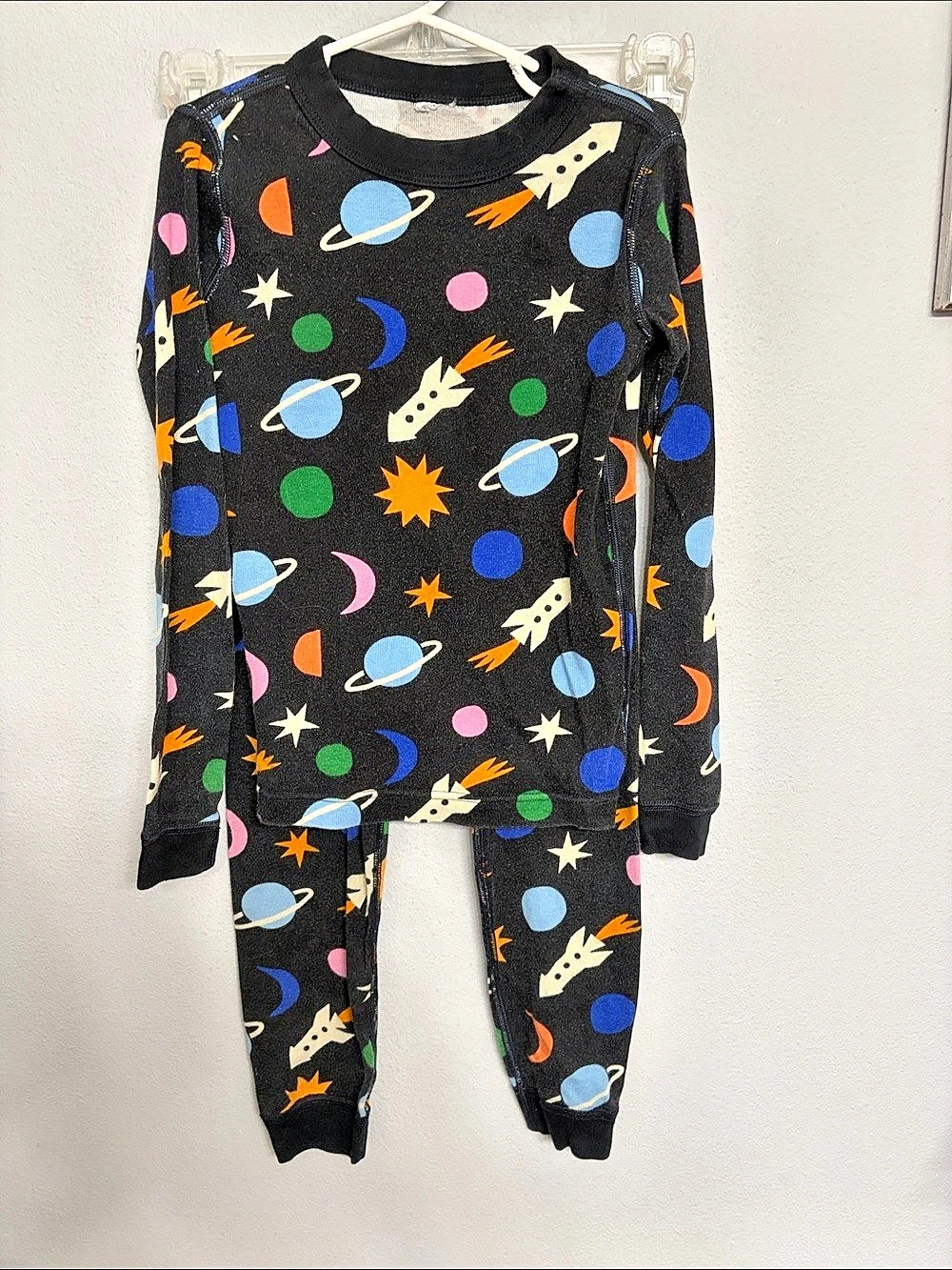 Hanna Andersson Space Print Pajama Set unisex 120cm size 6-7